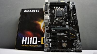 Лот: 13516782. Фото: 1. Материнская плата Gigabyte h110-d3a. Материнские платы