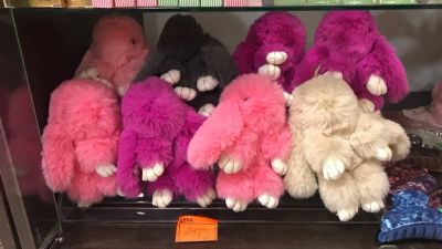 Лот: 9827833. Фото: 1. брелок кролик зайка 15 см иск... Другое (сувениры, подарки)