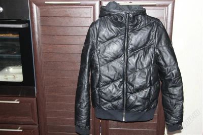 Лот: 2537511. Фото: 1. Кожаный пуховик Burberry. Верхняя одежда