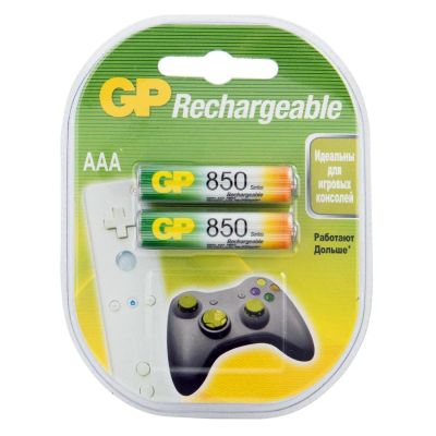 Лот: 24572330. Фото: 1. Аккумуляторы GP AAA (LR03), 850... Батарейки, аккумуляторы, элементы питания