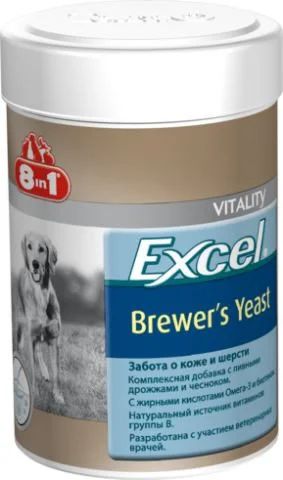 Лот: 16213440. Фото: 1. Витамины 8 in 1 Excel Brewer&amp... Косметика для животных