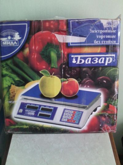 Лот: 7117966. Фото: 1. Весы "Базар" МИДЛ (15кг) - почти... Торговое