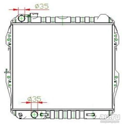 Лот: 3874691. Фото: 1. Радиатор toyota surf/hilux/4runner... Двигатель и элементы двигателя