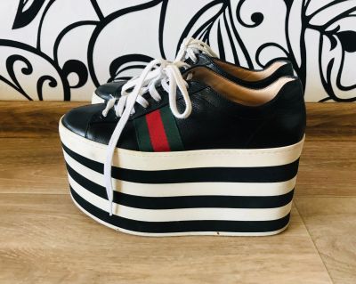 Лот: 14733543. Фото: 1. Ботинки на платформе Gucci оригинал. Ботинки, полуботинки