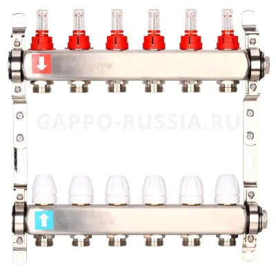 Лот: 21733358. Фото: 1. Коллекторная группа нержавейка... Тёплый пол