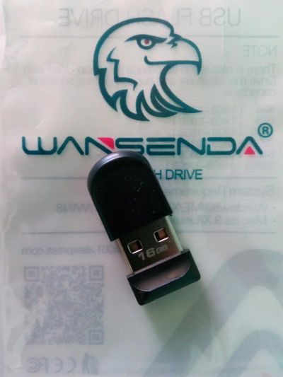 Лот: 11692602. Фото: 1. Микро флешка USB 16гб Wansenda... USB-флеш карты