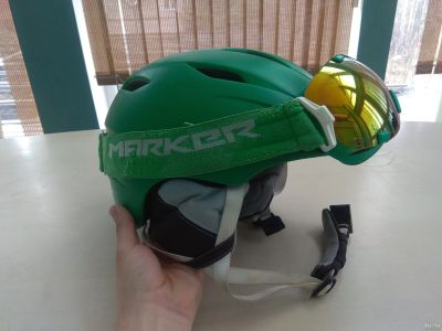 Лот: 13565336. Фото: 1. Шлем + маска для сноубординга... Шлемы