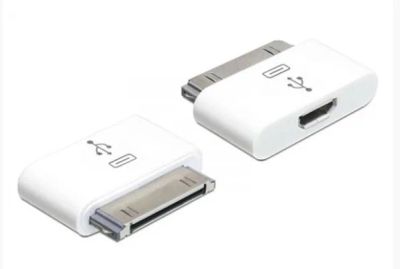 Лот: 11343738. Фото: 1. Переходник айфон 4 - microUSB. Дата-кабели, переходники