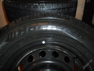 Лот: 1267568. Фото: 1. Резина hankook 185/70r14 на штамповках... Шины на дисках