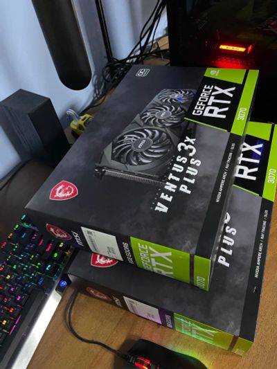 Лот: 19280263. Фото: 1. Новая RTX3070 MSI Ventus 3X PLUS... Видеокарты