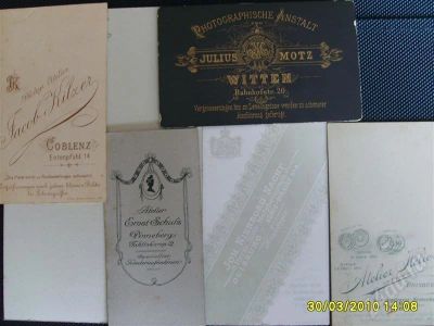 Лот: 298404. Фото: 1. 6 фотографий на картоне 1880 -... Фотографии