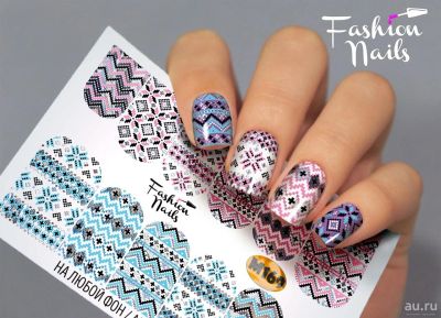 Лот: 11419103. Фото: 1. слайдер дизайн fashion nails metallic... Украшения, дизайн ногтей
