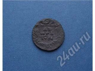 Лот: 188879. Фото: 1. Денга 1731г( Перечекан). Россия и СССР 1917-1991 года