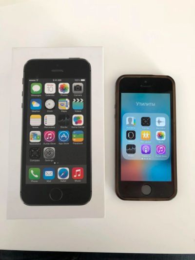 Лот: 11182327. Фото: 1. iPhone 5s 32gb Space Gray б/у. Смартфоны