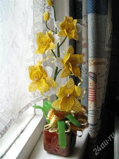Лот: 1038858. Фото: 1. орхидея "моё золотко". Фигурки, статуэтки