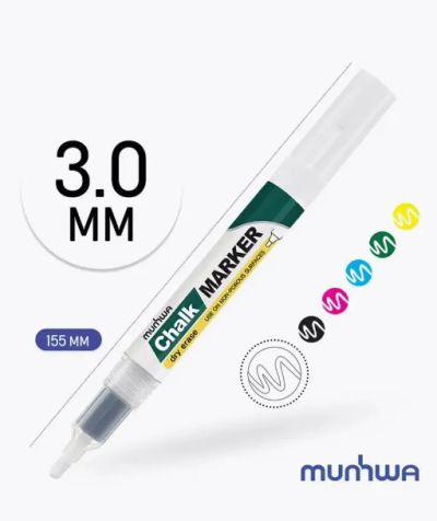 Лот: 23967020. Фото: 1. Маркер меловой MunHwa &quot;Chalk... Школьная канцелярия