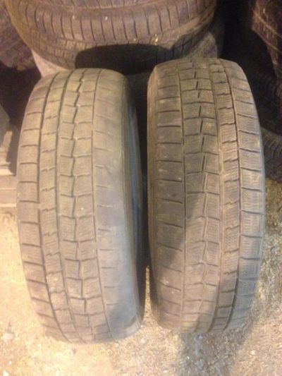 Лот: 10037538. Фото: 1. Два Зимних колеса Dunlop WinterMaxx... Шины