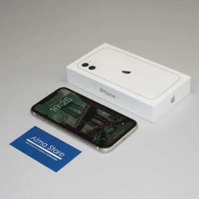 Лот: 21022793. Фото: 1. Apple iPhone 11 64 ГБ White... Смартфоны