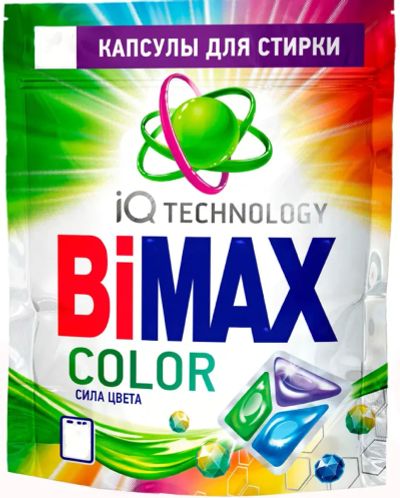 Лот: 25125561. Фото: 1. Капсулы BIMax автомат Color, 8шт... Бытовая химия