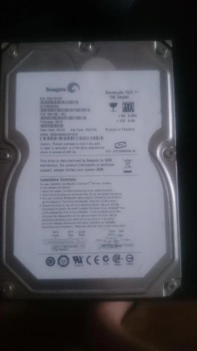 Лот: 6782774. Фото: 1. Seagate Barracuda 7200.11 750Гб. Жёсткие диски (HDD)