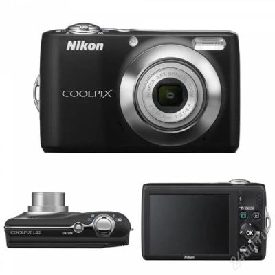 Лот: 1182804. Фото: 1. Фотоаппарат Nikon L22. Новый!. Цифровые компактные