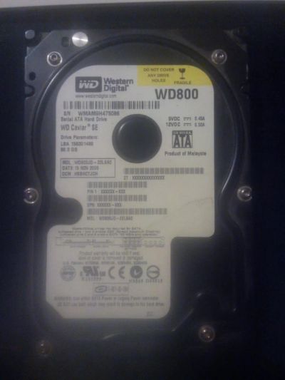Лот: 7630920. Фото: 1. жесткий диск 80gb с рубля. Жёсткие диски (HDD)