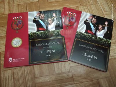 Лот: 24982717. Фото: 1. Испания 2015 Набор евро 9 монет... Европа