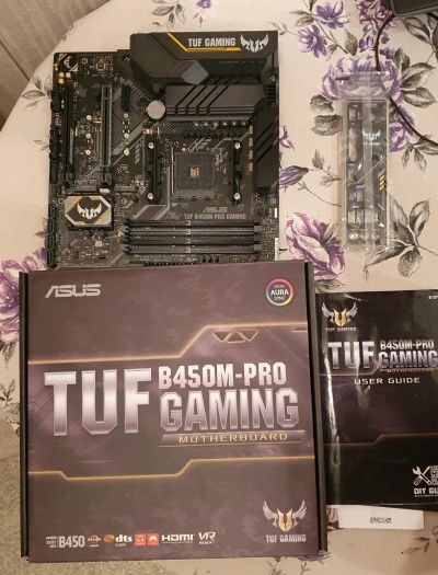 Лот: 16030197. Фото: 1. Материнская плата Asus TUF B450M... Материнские платы