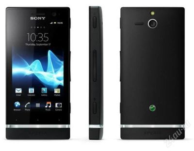 Лот: 2058076. Фото: 1. Новый Sony Xperia U черный 8 Гб... Смартфоны