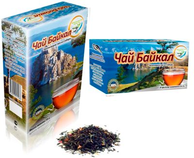 Лот: 7352863. Фото: 1. Чай "Байкал" 100 гр.+ 20 пак. Чай, кофе, какао