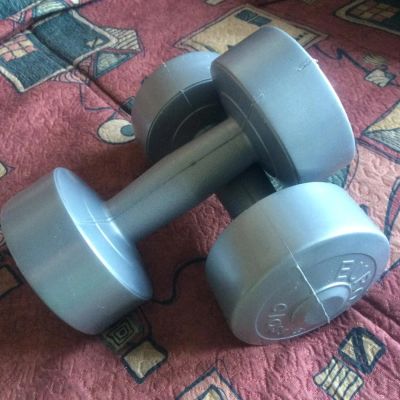Лот: 5298733. Фото: 1. Гантели виниловые. Гантели