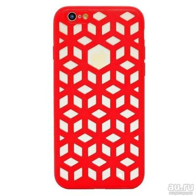 Лот: 12833953. Фото: 1. Чехол iPhone 6/ 6S PC022 Красный... Чехлы, бамперы