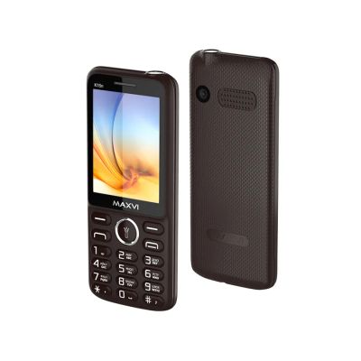 Лот: 25021374. Фото: 1. Сотовый Maxvi K15n Brown 2sim... Кнопочные мобильные телефоны
