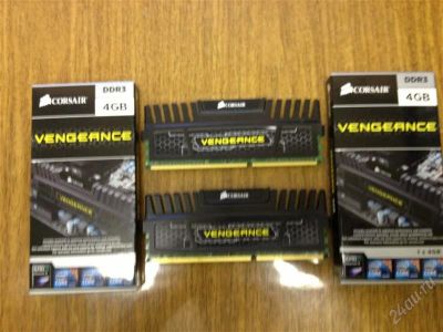 Лот: 2662393. Фото: 1. Corsair DDR3 2 x 4GB. Оперативная память