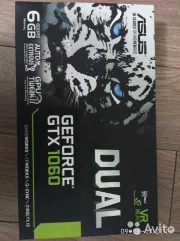 Лот: 11436919. Фото: 1. Видеокарта Asus GTX 1060 Dual... Видеокарты