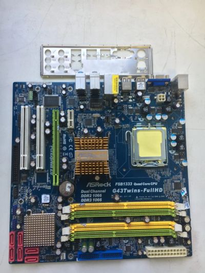 Лот: 15805165. Фото: 1. Материнская плата Asrock g43Twins-FullHD... Материнские платы
