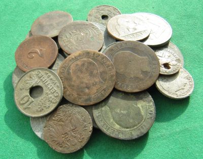 Лот: 15574982. Фото: 1. Кучка старых монет с 1850г. Остальные страны