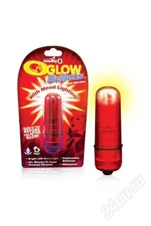 Лот: 2538614. Фото: 1. Пуля вибрирующая светящаяся Glow... Игрушки