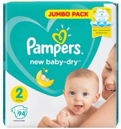 Лот: 14031977. Фото: 1. Pampers New Baby-Dry 2 4-8 кг... Детская гигиена
