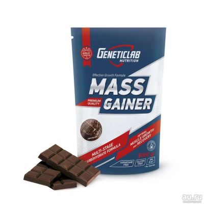 Лот: 9444551. Фото: 1. Гейнер Mass Gainer (GeneticLab... Спортивное питание, витамины