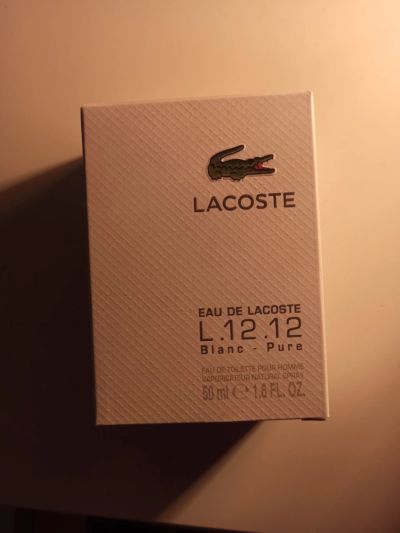 Лот: 17006595. Фото: 1. Lacoste L.12.12 blanc - pure 50ml. Мужская парфюмерия