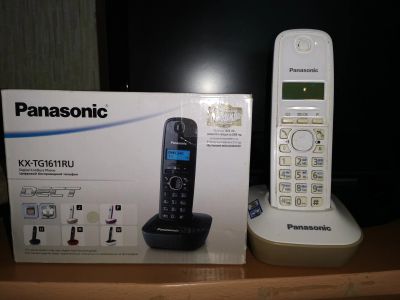 Лот: 16462745. Фото: 1. Стационарный телефон Panasonic... DECT и радиотелефоны