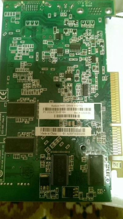 Лот: 8691303. Фото: 1. видеокарта AGP Radeon 9600 128mb. Видеокарты