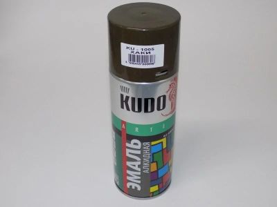 Лот: 12937648. Фото: 1. Эмаль Kudo KU-1005 хаки 520 мл... Краски, лаки, растворитель