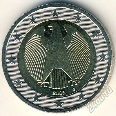 Лот: 5946383. Фото: 1. 2 евро 2002 г Германия двор А. Германия и Австрия