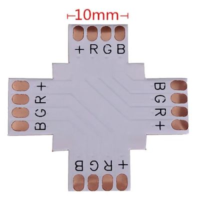 Лот: 5209840. Фото: 1. Соединитель крестовой 4pin 10... Светодиоды