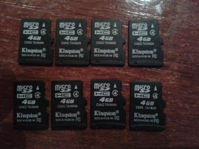 Лот: 6498745. Фото: 1. Micro SD HC 4GB Kingston class... Карты памяти