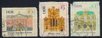 Лот: 19830640. Фото: 1. 1969. ГДР. Знаменитые Здания... Марки