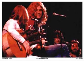 Лот: 10612930. Фото: 1. Led Zeppelin коллекционная карточка... Наклейки, фантики, вкладыши