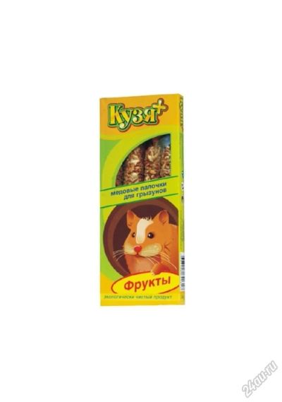 Лот: 5883880. Фото: 1. Лакомство Кузя+ для грызунов... Корма